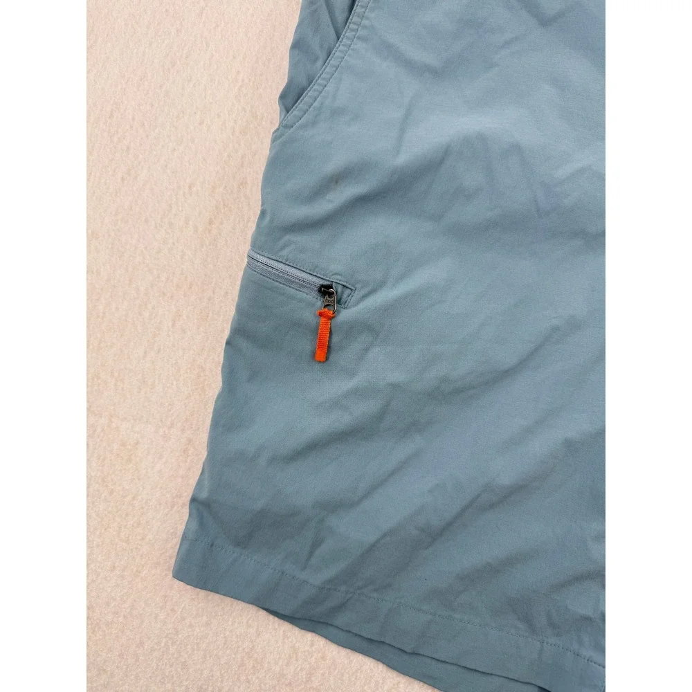 Orvis Men XL Teal Nylon/Spandex Outdoor Hiking Performance Cargo Shorts Gorpcore